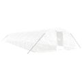 vidaXL Fóliovník s oceľovým rámom biely 90 m² 18x4x2 m