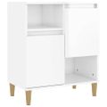 vidaXL Komoda vysoký lesk biela 60x35x70 cm spracované drevo