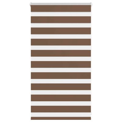 vidaXL Zebra roleta hnedá 70x100 cm šírka látky 65,9 cm polyester