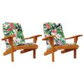 vidaXL Podušky na stoličky adirondack 2 ks viacfarebné oxfordská látka