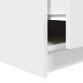 vidaXL konferenčný stolík so zásuvkami Biely 100x100x40 cm