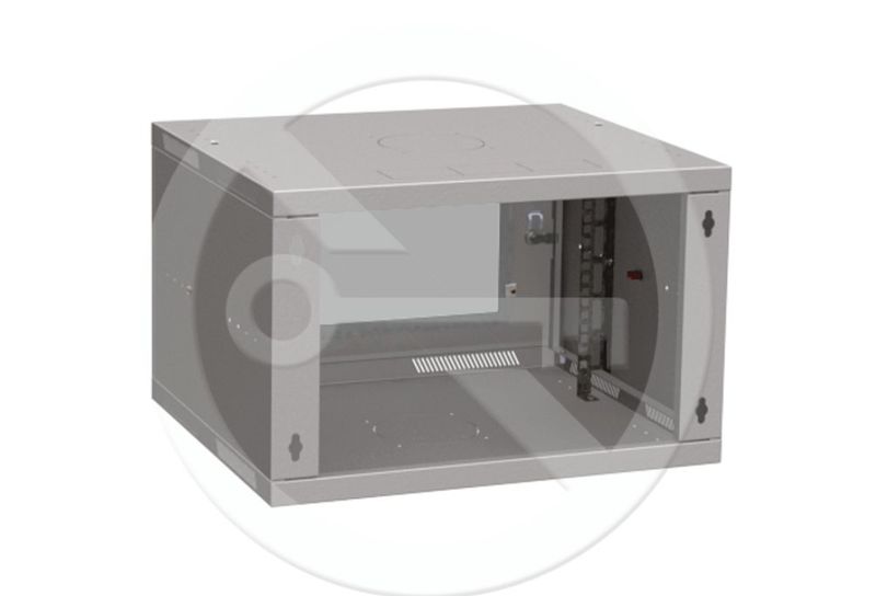 Rozvádzač nástenný skladaný SENSA LITE 6U 450mm, dvere sklo, RAL 7035, SENSA-L-6U-545-11-G Rozvaděč nástěnný skládaný SENSA LITE 6U 450mm, dveře sklo, RAL 7035, SENSA-L-6U-545-11-G