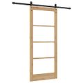vidaXL Posuvné dvere ORKDAL Prírodná a čierna 86 x 198,5 cm
