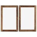 vidaXL Fotorámiky 2 ks, 50x70 cm, recyklovaný masív a sklo