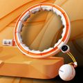 Masážna hula hoop HMS HHM21 so závažím, magnetmi a počítadlom biela/oranžová