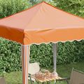 vidaXL Prístrešok na párty 195 x 195 x 245 cm Oranžová Oxfordská látka