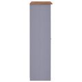 vidaXL 3-dverový šatník sivý 118x50x171,5 cm borovicové drevo Panama Range