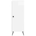 vidaXL Servírovacia skriňa Biela s vysokým leskom 33 x 34,5 x 90 cm