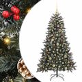 vidaXL Umelý vianočný stromček Zelená 150 cm PVC, plast a oceľ
