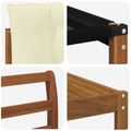 vidaXL Záhradná súprava gaučov 6 ks Prírodná a krémová