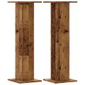 vidaXL Stojany na reproduktor 2ks staré drevo 30x30x95cm kompoz. drevo