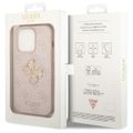 Puzdro Guess pre iPhone 15 Pro 6,1" GUHCP15L4GMGPI ružová HC PU koža 4G Metal Logo