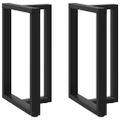 vidaXL Nohy barového stola v tvare T, 2 ks, čierne, 60x35x(90-91) cm, oceľové