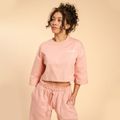 Dámske tričko Cropped Serenity Pink - BeastPink, veľkosť L, veľkosť oblečenia L