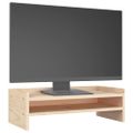vidaXL Stojan na monitor 50x24x16 cm masívna borovica