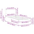 vidaXL Rám postele Tmavo šedá 100 x 200 cm Masívne borovicové drevo