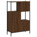 vidaXL Knižnica hnedý dub 72x28x109 cm kompozitné drevo