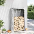 vidaXL Regál na krbové drevo s pláštenkou 100x25x150 cm