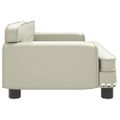 vidaXL Pelech pre psa krémový 70x45x30 cm umelá koža