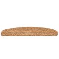 vidaXL Schodové rohože 30 ks 65x21x4 cm béžové, polkruhové, veľké