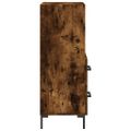 vidaXL Komoda dymový dub 34,5x34x90 cm spracované drevo