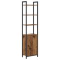 vidaXL Knižnica 6 úrovní 40 x 24 x 161 cm Kompozitné drevo Staré drevo