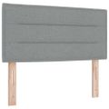 vidaXL Posteľ s pružinovým rámom Svetlosivá 80 x 200 cm látka