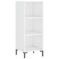 vidaXL Vysoká skrinka biela 34,5x34x180 cm spracované drevo