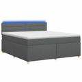 vidaXL Posteľ boxspring s matracom Tmavosivá 140 x 190 cm Látka