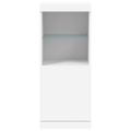 vidaXL Komoda s LED svetlami biela 41x37x100 cm