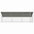 vidaXL Psí kennel 3 ks Strieborná 6 x 2 x 2 m Pozinkovaná oceľ