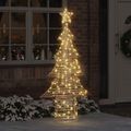 vidaXL Vianočný stromček 240 LED Teplá biela 181 cm PET