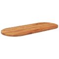 vidaXL Stolová doska 140x60x2,5 cm oválna masívna akácia