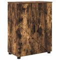 vidaXL Kúpeľňová skriňa Dymová dub 60 x 35 x 80 cm