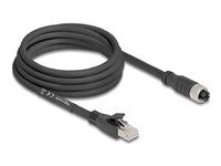 M12 kábel X-kódovaný 8-pinový samica na RJ45 p