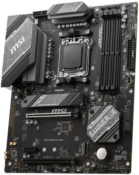 OPRAVENÉ - MSI B650 GAMING PLUS WIFI / AMD B650 / AM5 / 4x DDR5 / 2x M.2 / HDMI / DP / USB-C / WiFi / ATX Základná doska, AMD B650, AM5, 4× DDR5 DIMM (max. 192GB), Wi-Fi, 2× M.2, HDMI, DisplayPort, USB-C, ATX - OPRAVENÉ