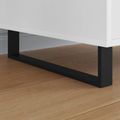 vidaXL Nohy nábytku 12 ks Čierna 436 x 40,5 x 100 mm Železo