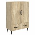 vidaXL Servírovacia skriňa so zásuvkou Dub sonoma 66 x 34,5 x 95 cm