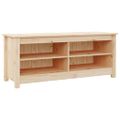 vidaXL Skrinka na topánky 110x38x45,5 cm masívna borovica