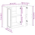 vidaXL Servírovacia skriňa Biela 89 x 34,5 x 77 cm Kompozitné drevo