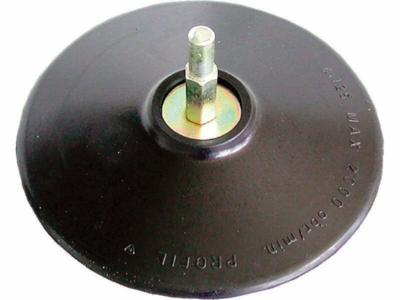 Nosič brusných výseků do vrtačky - šroub. uchycení, Ř125mm, stopka 8mm EXTOL-CRAFT