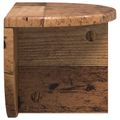 vidaXL Stenná polica 2 ks Staré drevo 38 x 19 x 19 cm Kompozitné drevo
