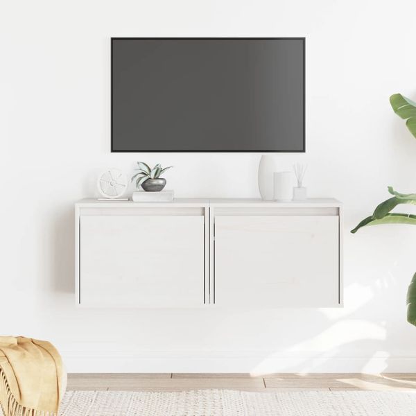 vidaXL Nástenné skrinky 2 ks 45x30x35 cm masívne borovicové drevo