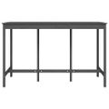 vidaXL Barový stolík sivý 180x80x110 cm borovicový masív