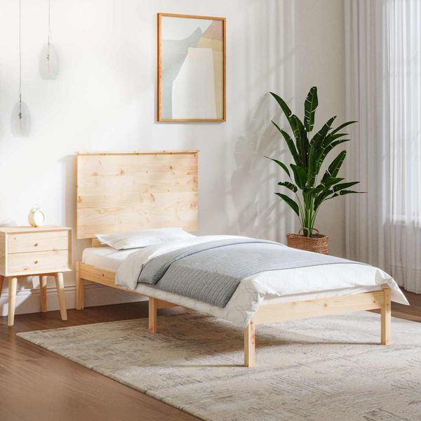 vidaXL Posteľ bez matraca 90x200 cm masívna borovica