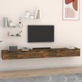 vidaXL Nástenné skrinky 2 ks dymový dub 102x30x20 cm spracované drevo