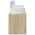 vidaXL Set kabinetov do kúpeľne 3 ks Dub sonoma 49,5 x 44,5 x 65 cm