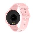 Detské smart hodinky okrúhle Kiddoboo x Lagenio WatchMe 4G Pink/Mint