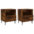 vidaXL Nočné stolíky 2 ks dymový dub 40x35x47,5 cm kompozitné drevo