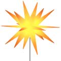 vidaXL Vianočné svetlá s hrotmi 3 ks LED skladacie žlté 57 cm